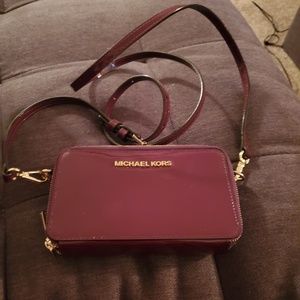 Michael Kors small two pocket crossbody bag